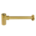 Kingston Brass Modern Satin Nickel Bottle Trap Brass 1 1 4 Inch Round Siphon Silver