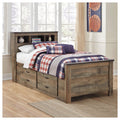 Trinell Bookcase Bed With Trundle Storage