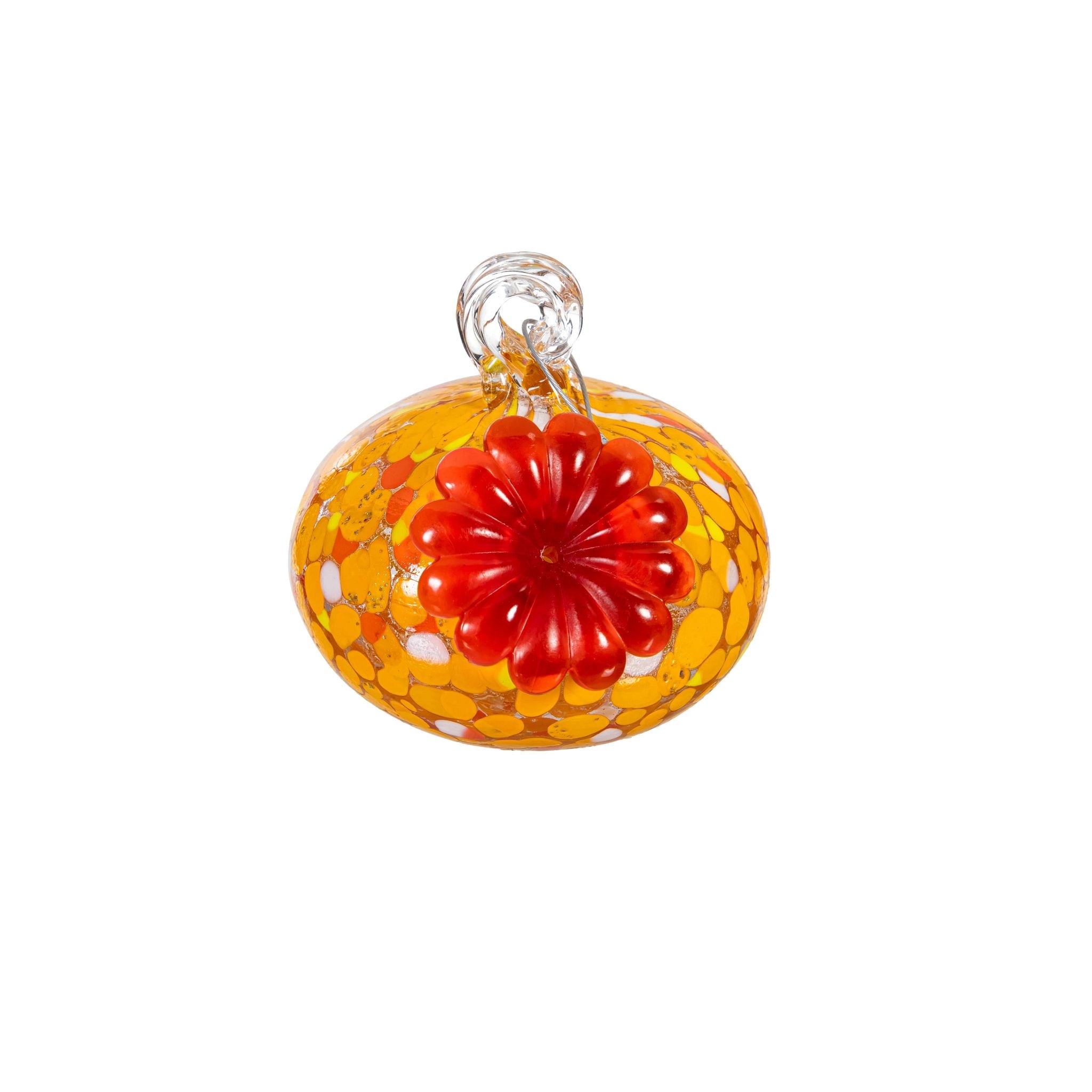 Trio Stake Glass Hummingbird Feeder