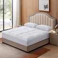 Triple Chamber Down Feather Mattress Topper White