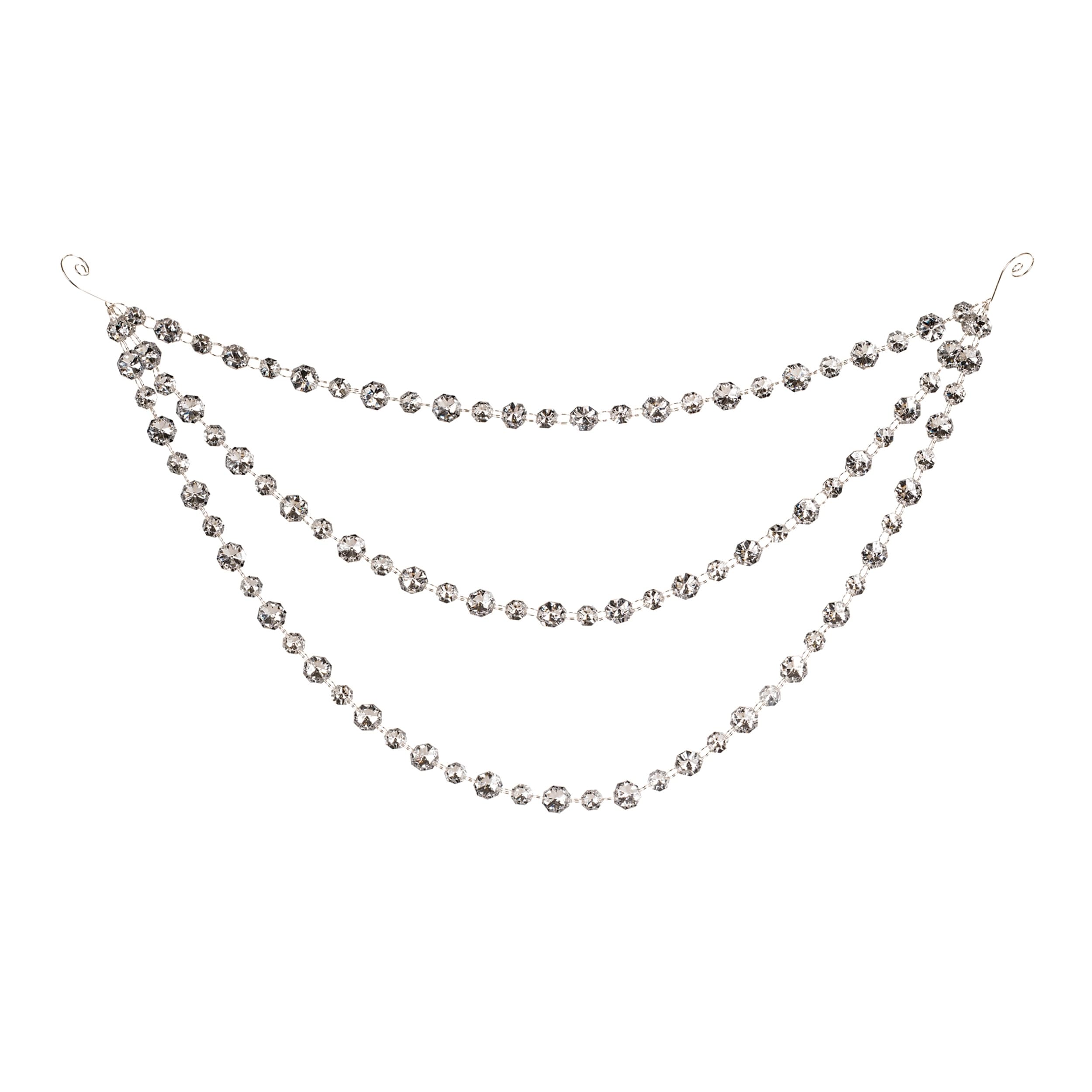 Triple Strand Bead Garland Set Of 2