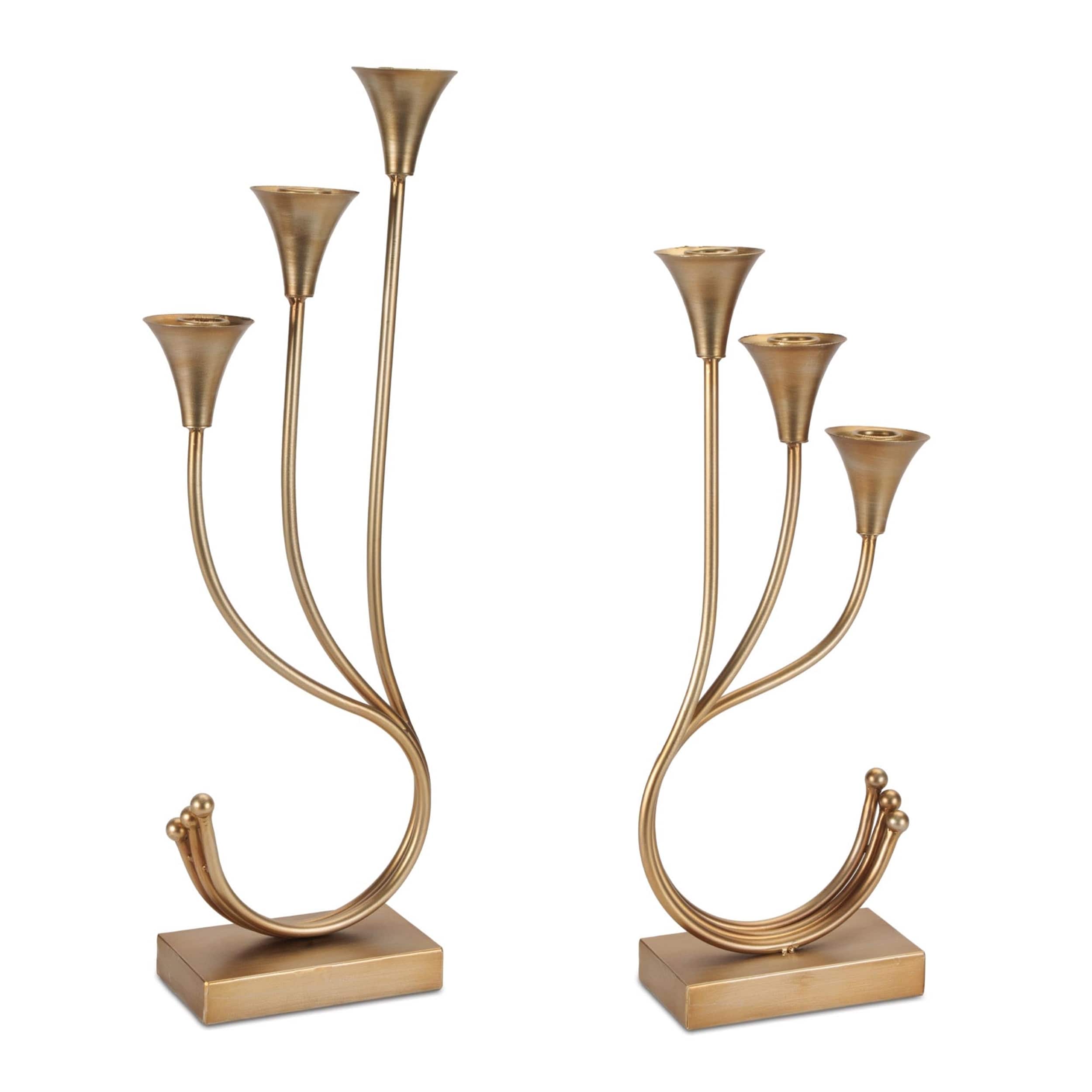 Triple Taper Candle Holder Set Of 2