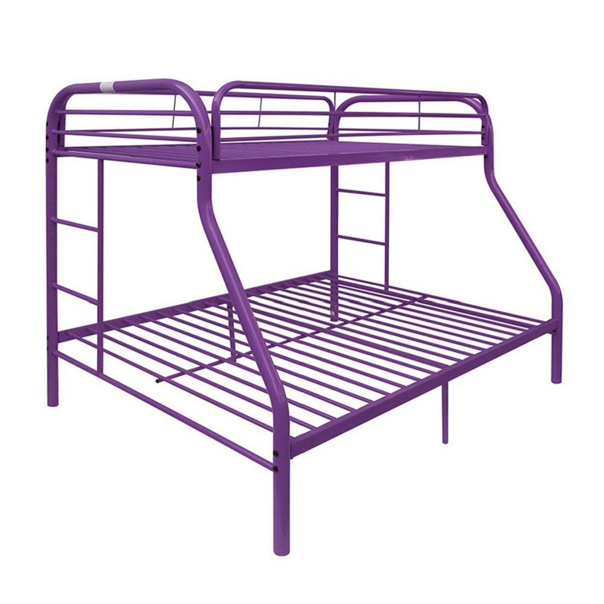 Tritan Twin Full Bunk Bed Purple