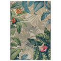 Tropical Botanical Floral Indoor Outdoor Area Rug