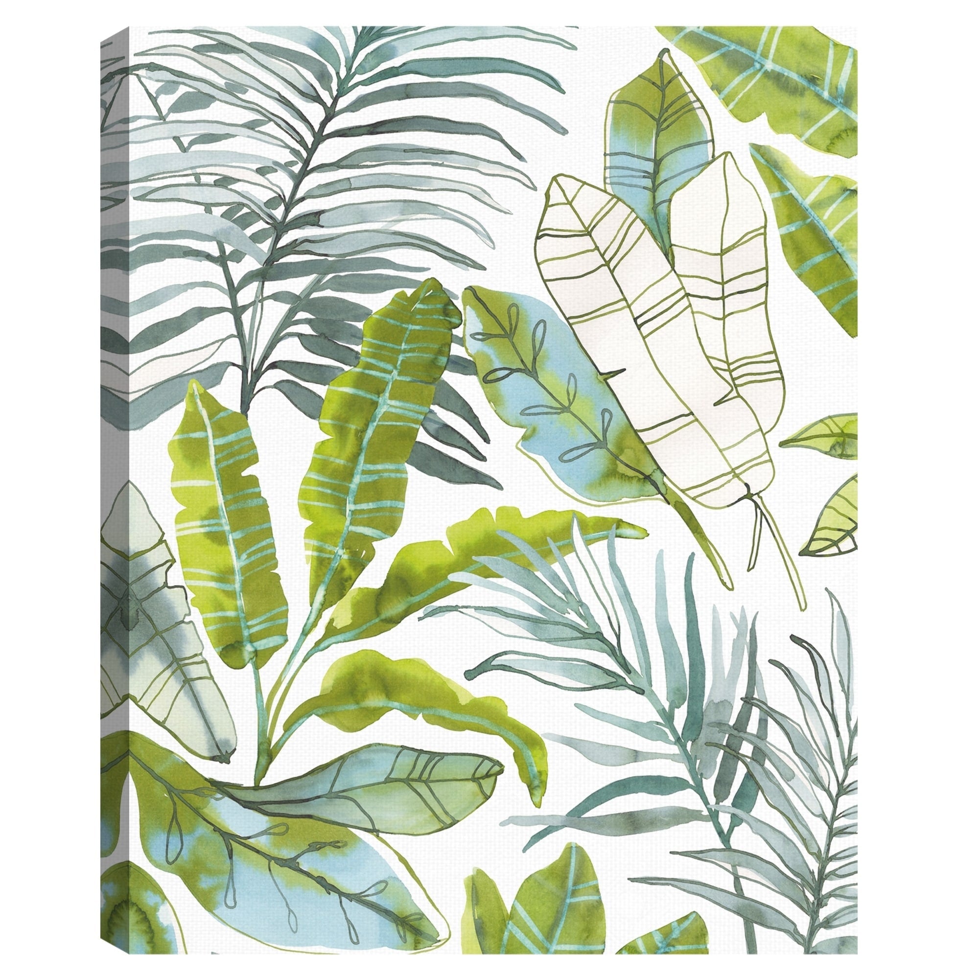 Tropical Jungle By Sandra Jacobs Canvas Art Print