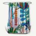 Tropical Jungle Floral Print Shower Curtain