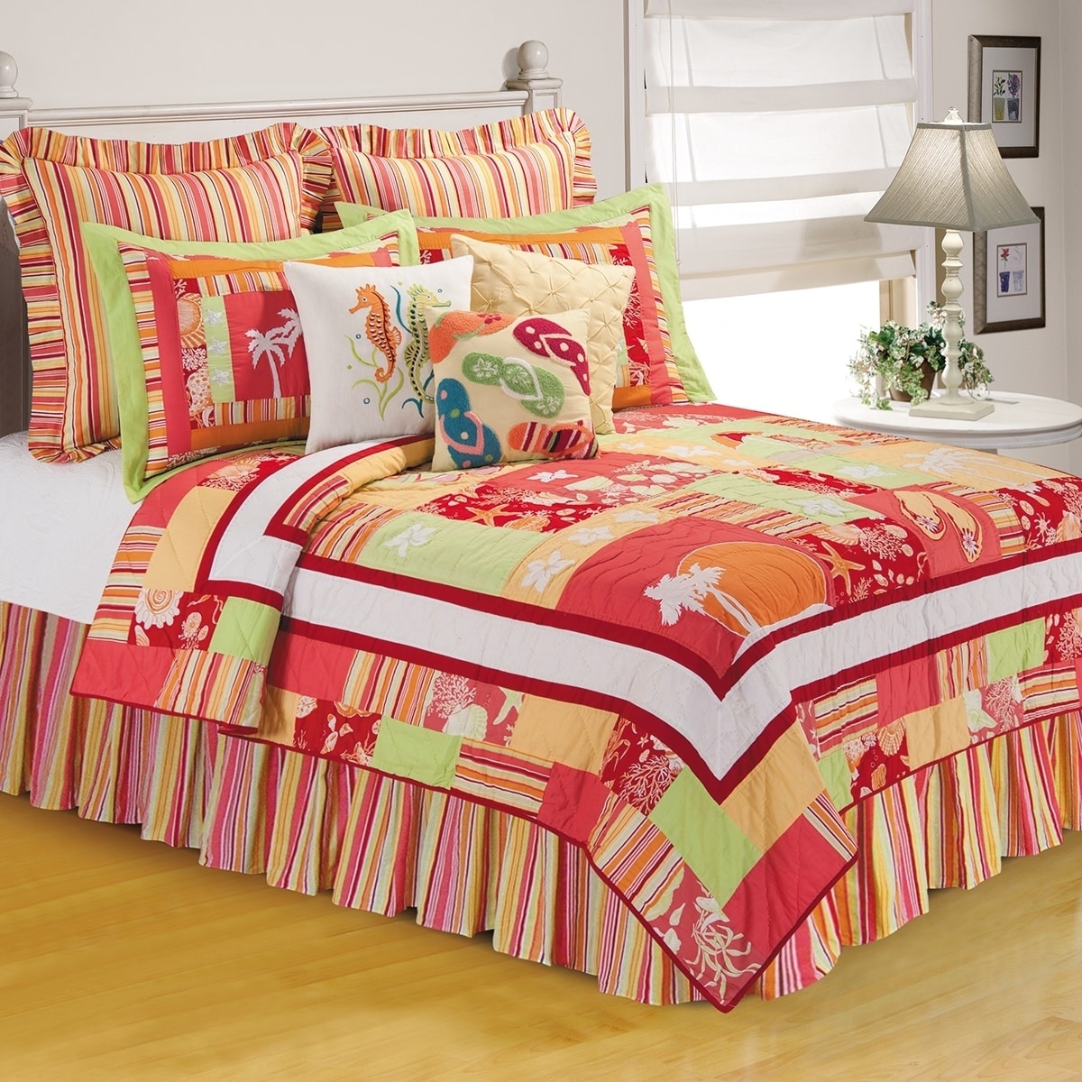Tropical Paradise Quilt Shams Available Separately