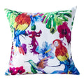 Tropical Parrot Outdoor Indoor Set Of 2 18X18 Inch