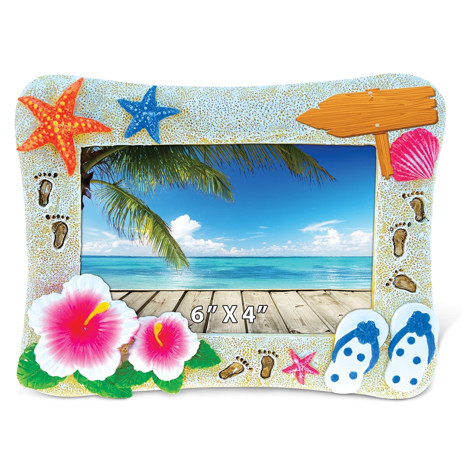 Tropical Summer Photo 4 Inch X 6 Inch Nautical Picture Frame