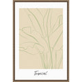 Tropical By Treechild Framed Canvas Wall Art