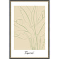 Tropical By Treechild Framed Mounted Canvas Wall Art Print