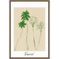Tropicalno02 By Treechild Framed Canvas Wall Art