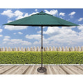 Tropishade 11 Aluminum Patio Umbrella With Green Olefin Cover