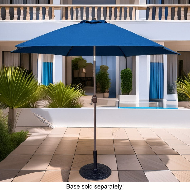 Tropishade 9 Ft. Aluminum Bronze Patio Umbrella Blue Cover