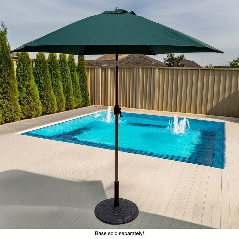 Tropishade 9 Ft. Aluminum Bronze Patio Umbrella Green Cover