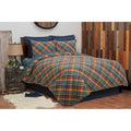 Troy Plaid Cotton Quilt Set