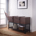 Trueman Vintage Walnut Trunk Style Entryway Table