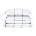 Truly Soft Printed Windowpane Duvet Set