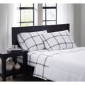 Truly Soft Printed Windowpane Sheet Set
