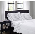 Truly Soft Ticking Stripe 4 Piece Sheet Set
