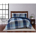 Porch Den Burntknoll Plaid Duvet Cover Set