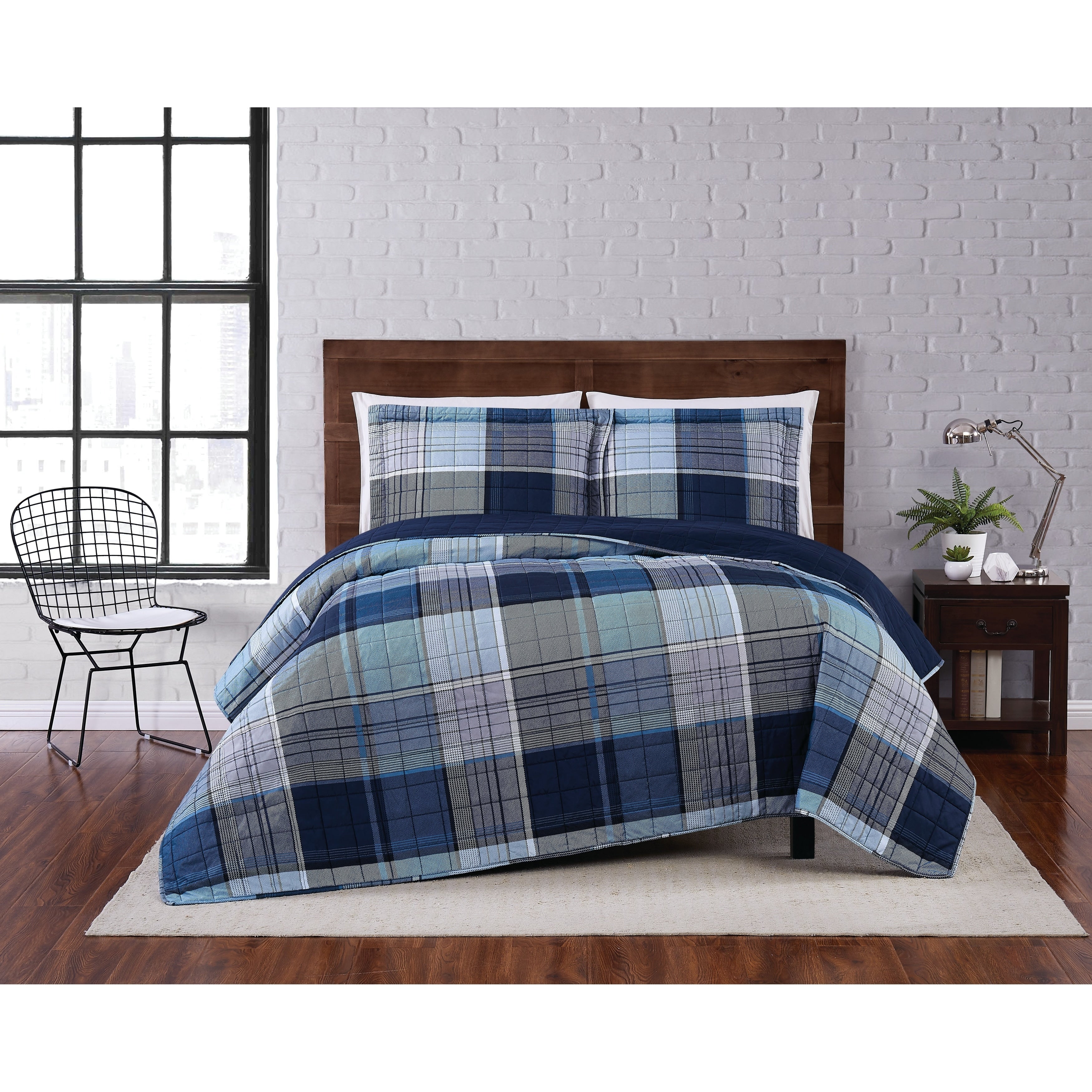 Porch Den Burntknoll Plaid Quilt Set