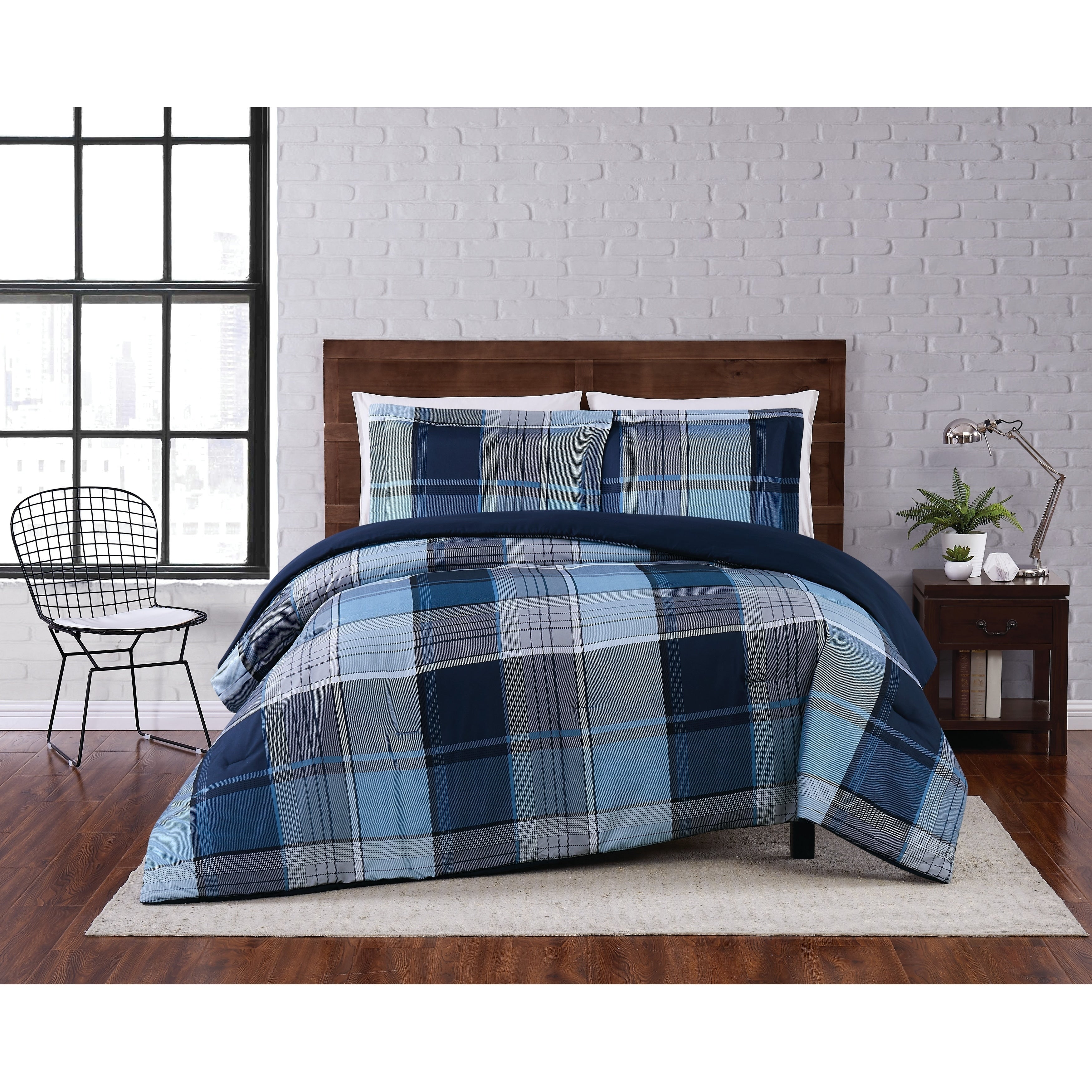 Porch Den Burntknoll Plaid Comforter Set