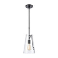 Trustle 7 Inch Wide 1 Light Mini Pendant In Matte Black 7In W X 7In D X 11In H