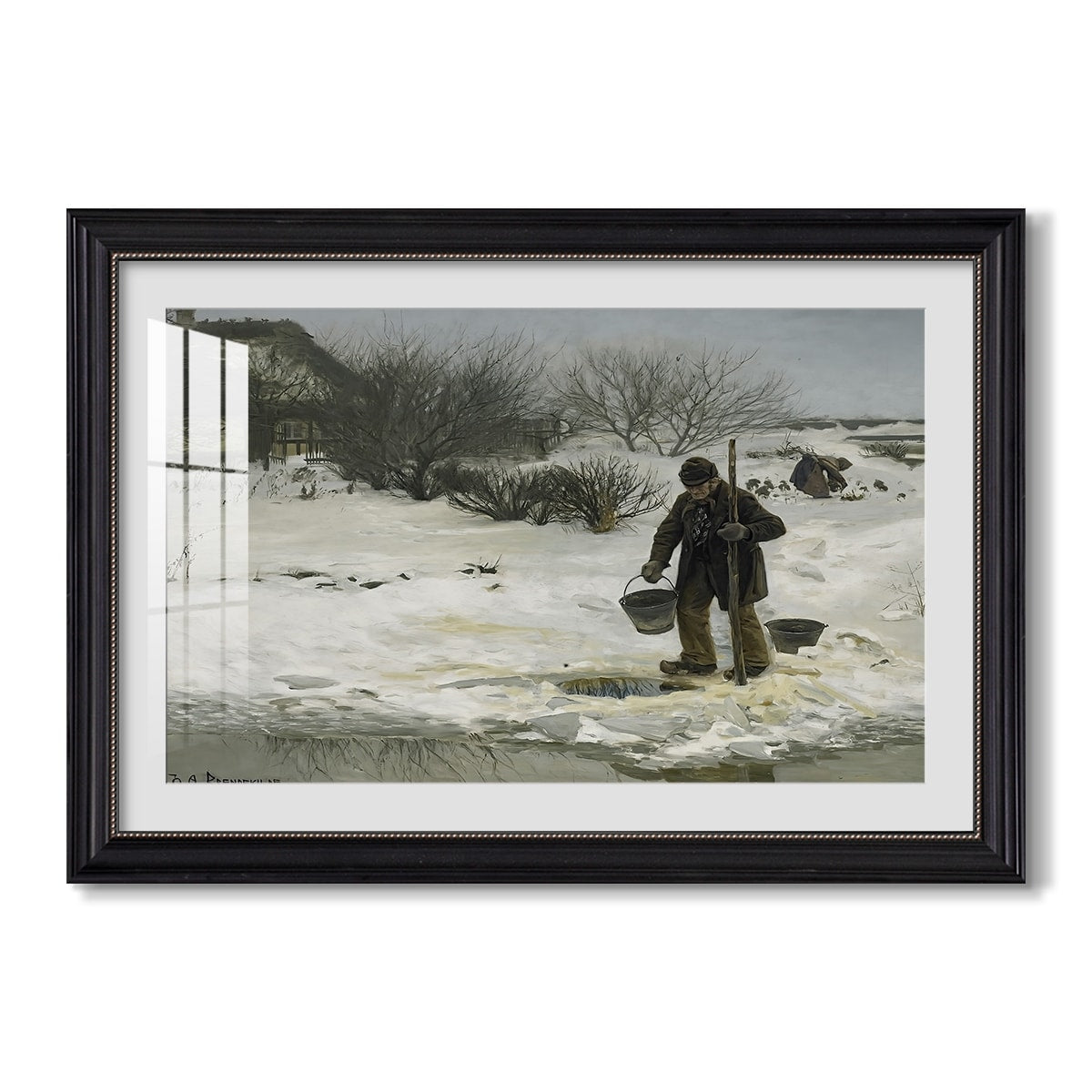 Tsne 1895 Hans Andersen Brendekilde Custom Framed Print