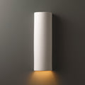 Tube Closed Top Outdoor Ceramic 1 Light Ada Sconce