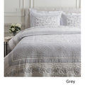 Tucker Embroidered Floral Cotton Linen Quilt