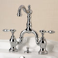 Tudor Bridge Bathroom Faucet In Polished Chrome