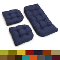 Blazing Needles All Weather 3 Piece Bench Cushion Set