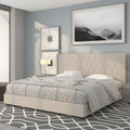 Riverdale Size Tufted Upholstered Platform Bed