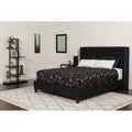 Riverdale Size Tufted Upholstered Platform Bed With Pocket Spring Mattress