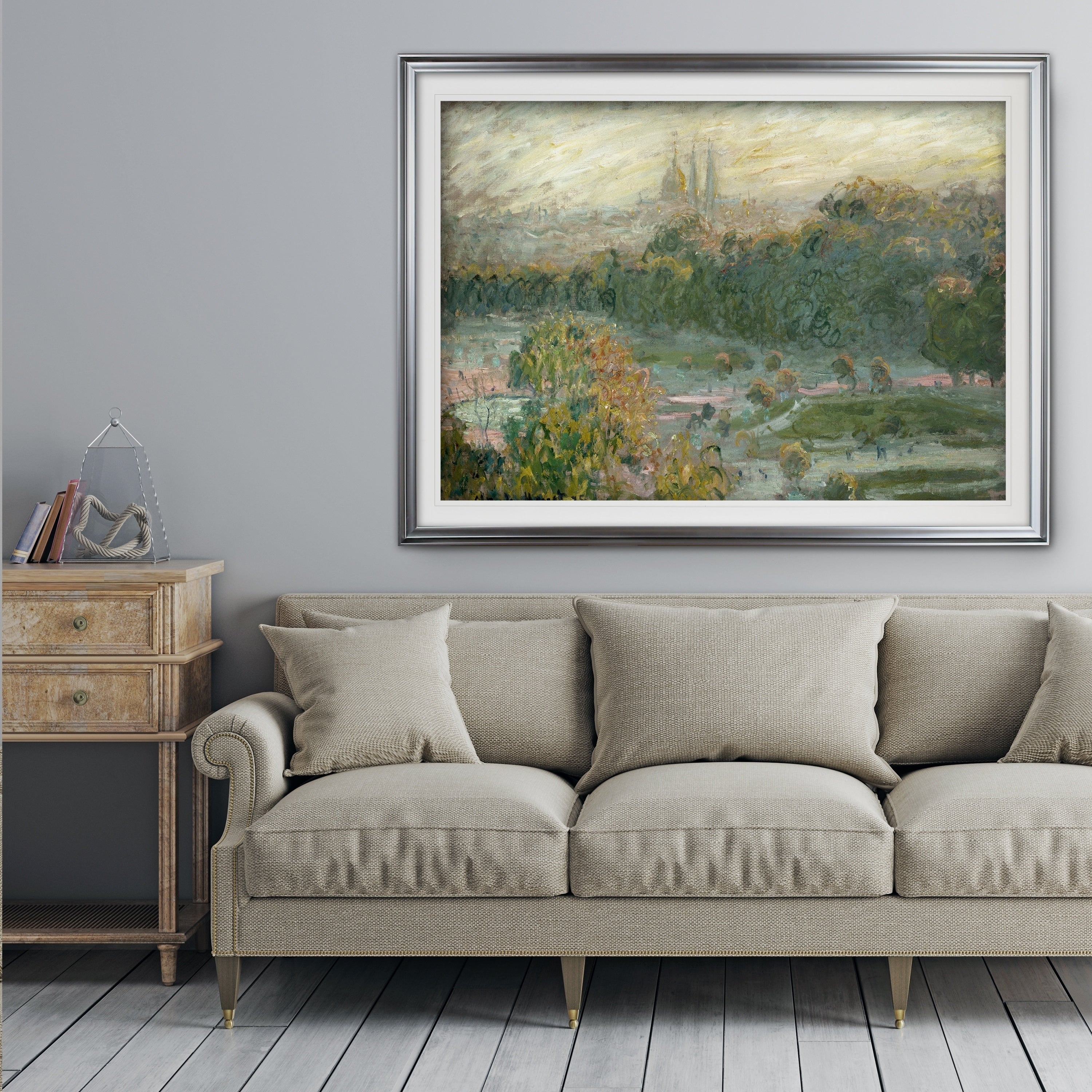 Tuileries Study Claude Monet Premium Framed Print