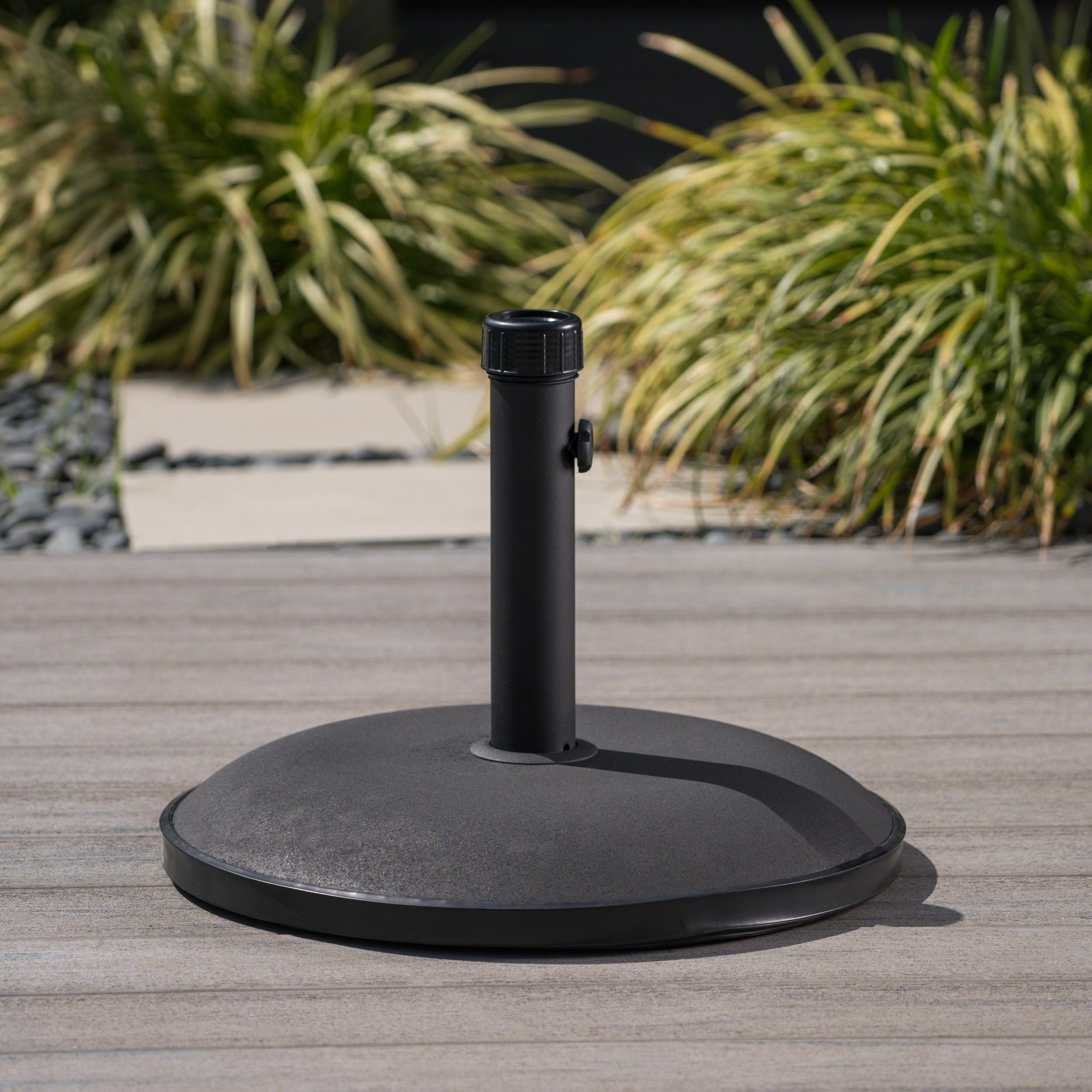Black Umbrella Base By Christopher Knight Home