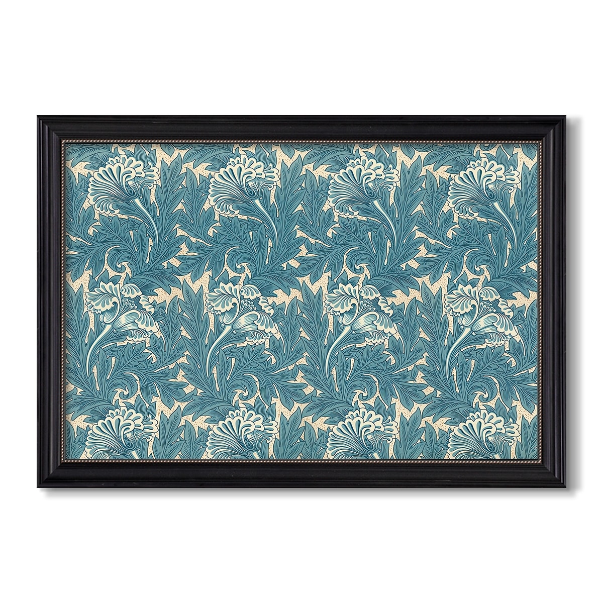Tulip 1875 William Morris Custom Framed Canvas