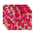 Tulip Blossom 18X14 Inch Floral Print Placemat Set Of 4