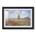 Tulip Fields With The Rijnsburg 1886 Claude Monet Custom Framed Print