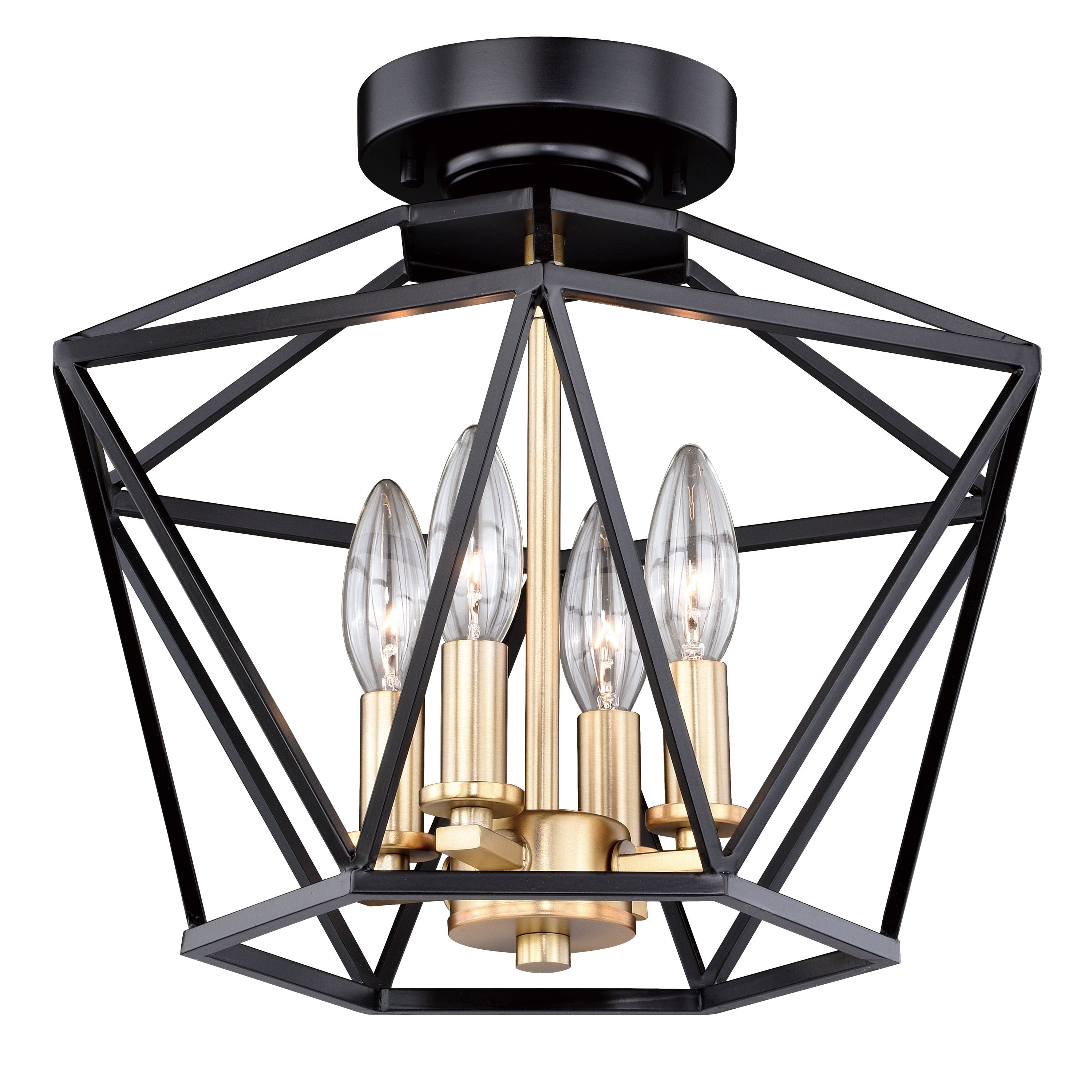 Vaxcel Turin 14.5 Semi Flush Mount Nobel Bronze