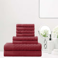 Superior 100 Turkish Cotton Cordage Patterned 8 Piece Towel Set