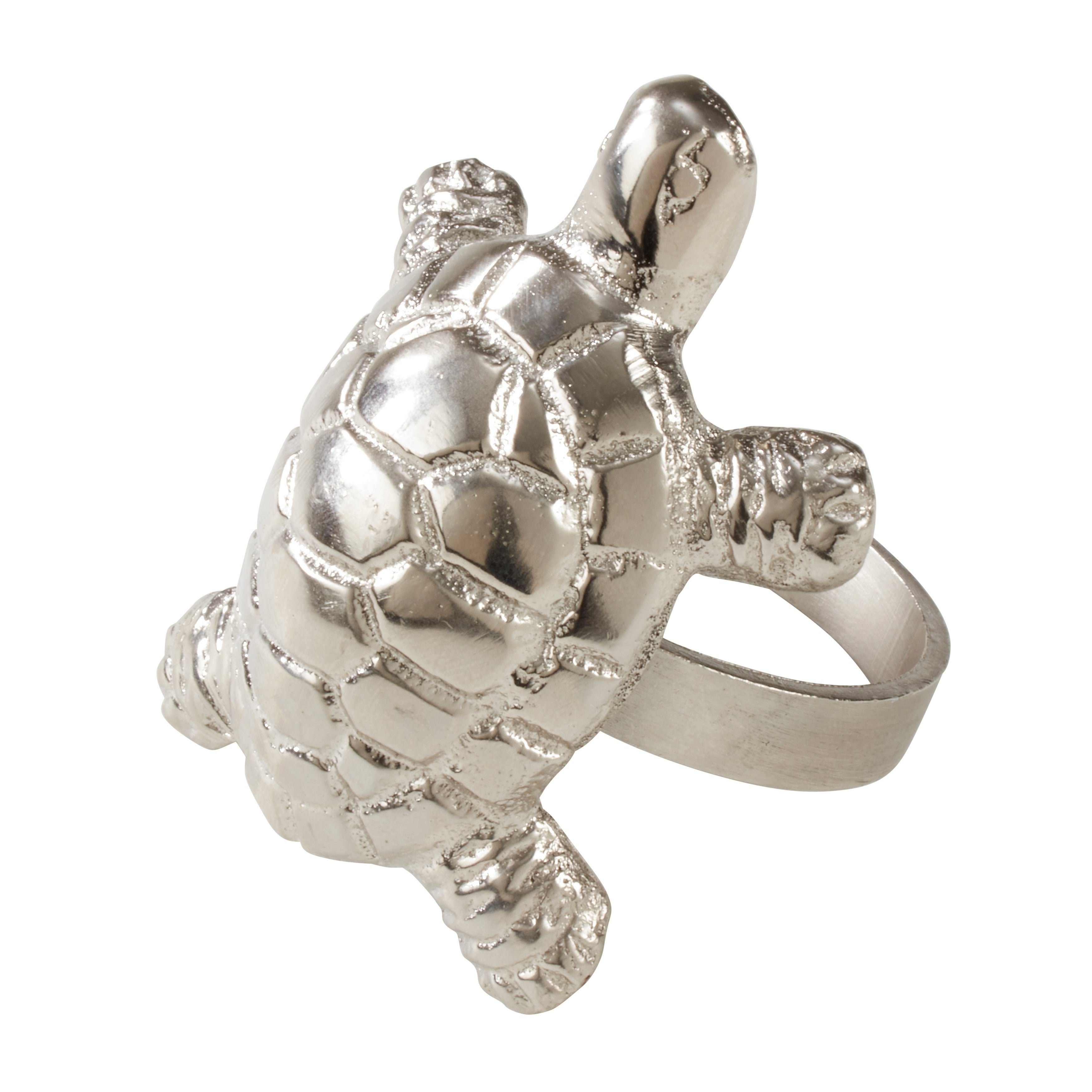 Saro Lifestyle Turtle Dinner Napkin Rings Set Of 4