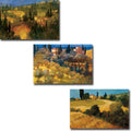 Tuscan Landscapes By Philip Craig 3 Pc Gallery Wrapped Canvas Giclee Set 12 In X 18 In Each Canvas In Set