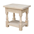 Tuscan Ready To Finish End Table