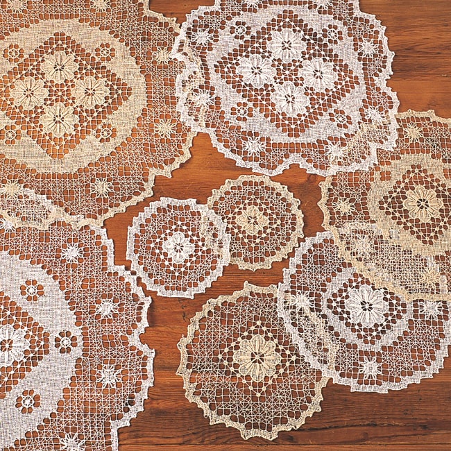 Tuscany Lace Doily Or Placemat Set