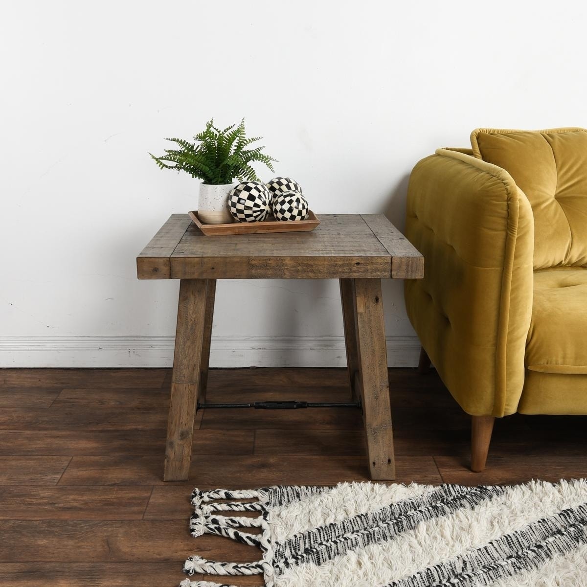 Tuscany Reclaimed Pine End Table By Kosas Home