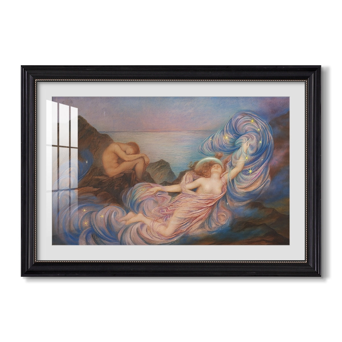 Twilight 1914 Evelyn De Morgan Custom Framed Print