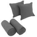 Blazing Needles Twill Throw Pillows Set Of 4