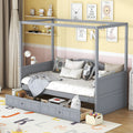Twin Canopy Daybed With 2 Storage Drawers Elegant Functional